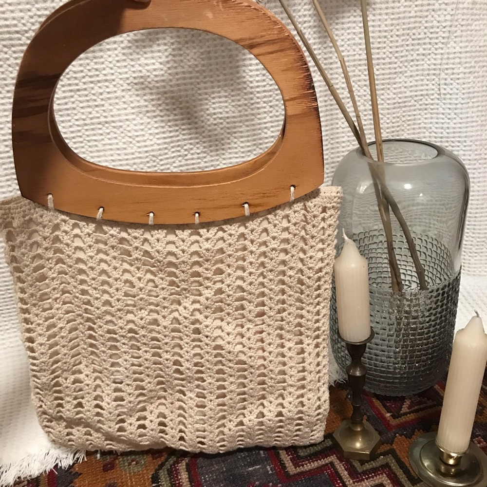 Boho crochet purse